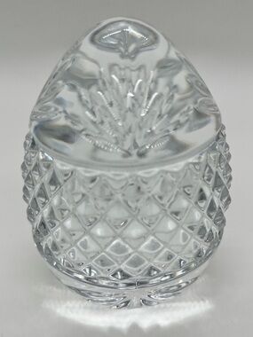 💐 Clear Cut Crystal Egg 3 1/2” Tall Made in France